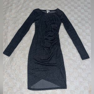 Leith Long Sleeve Crewneck Body Con Dress • Size Small